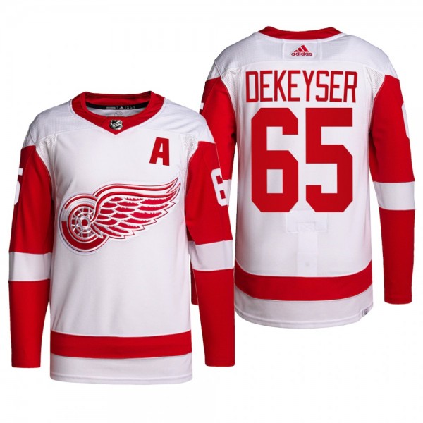 Detroit Red Wings Away Danny DeKeyser Primegreen A...