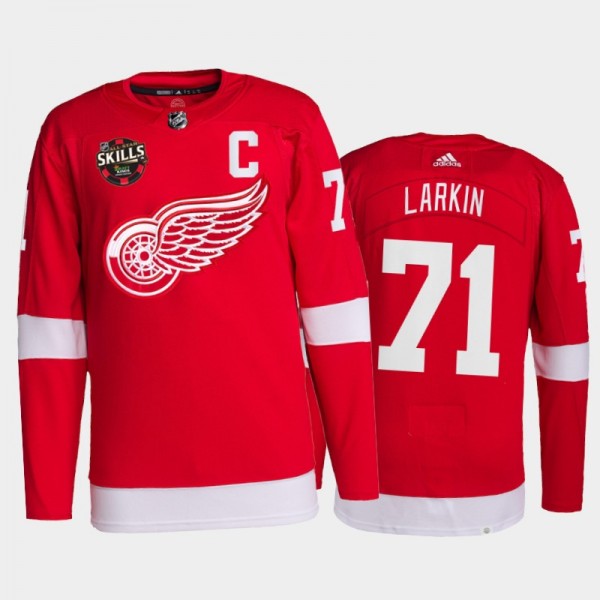 Dylan Larkin Detroit Red Wings 2022 NHL All-Star Skills Jersey Red #71 Competition Patch Uniform