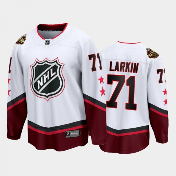 Detroit Red Wings Dylan Larkin #71 2022 All-Star Jersey White Eastern Conference