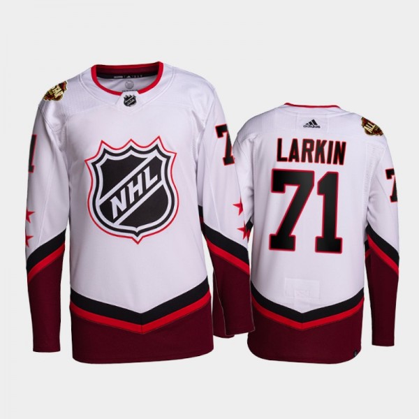 Red Wings Dylan Larkin 2022 NHL All-Star White Jer...