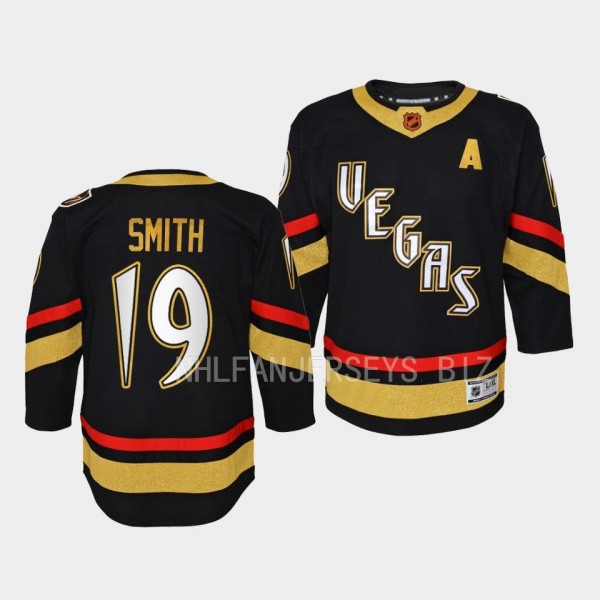 Vegas Golden Knights Reilly Smith 2022 Special Edition 2.0 Black #19 Youth Jersey Retro