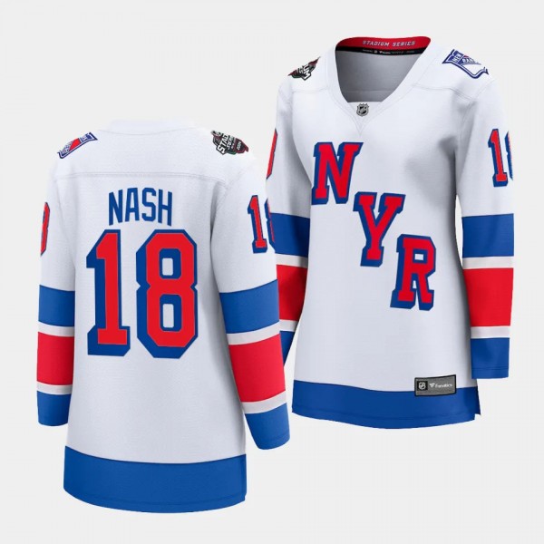 New York Rangers Riley Nash 2024 NHL Stadium Serie...