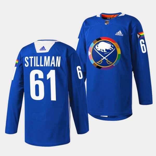 Riley Stillman Buffalo Sabres Pride Night 2023 Roy...