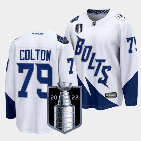 Ross Colton Tampa Bay Lightning 2022 Stanley Cup Final White #79 Jersey Stadium Series