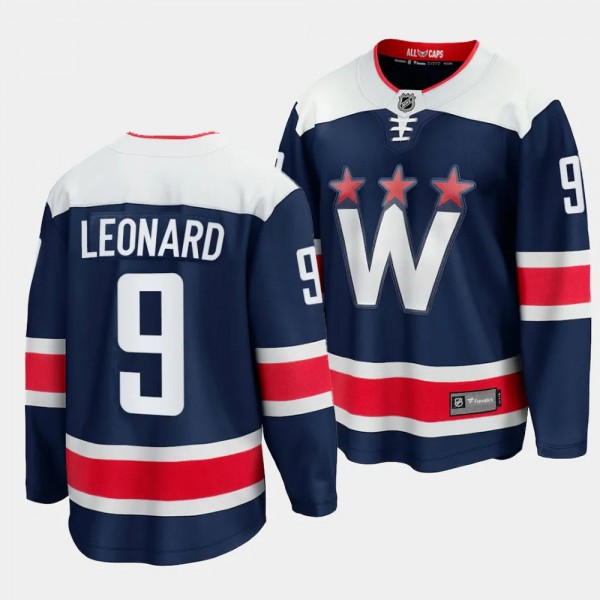 2023 NHL Draft Ryan Leonard Washington Capitals Jersey Navy Alternate Premier Breakaway