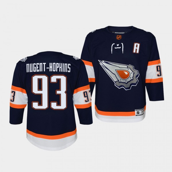 Ryan Nugent-Hopkins Edmonton Oilers Youth Jersey 2022 Special Edition 2.0 Navy Replica Jersey