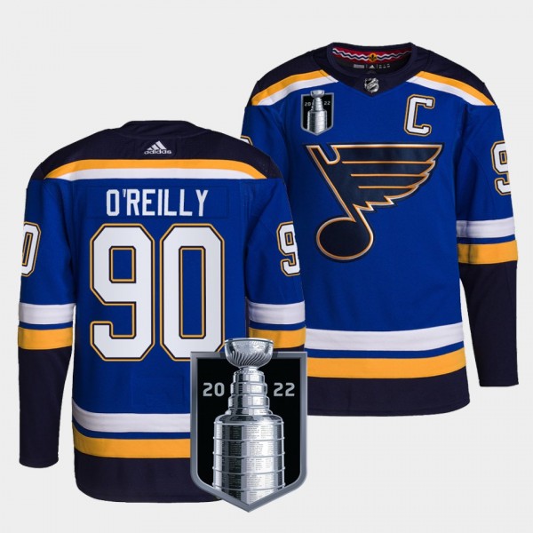 Ryan O'Reilly St. Louis Blues 2022 Stanley Cup Playoffs Blue #90 Jersey Authentic Pro