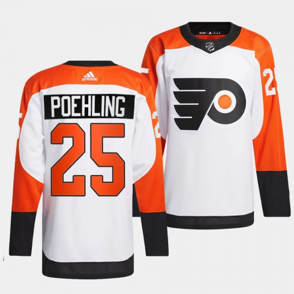 Philadelphia Flyers 2023-24 Authentic Ryan Poehling #25 White Jersey Away