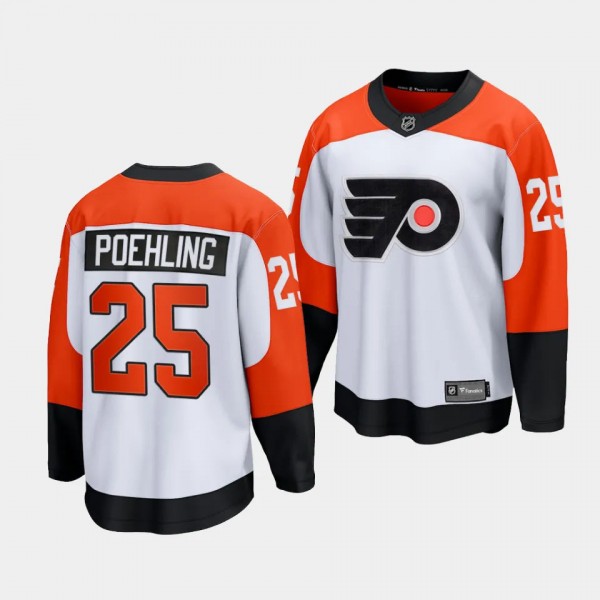 Ryan Poehling Philadelphia Flyers 2023-24 Away White #25 Premier Jersey Men's