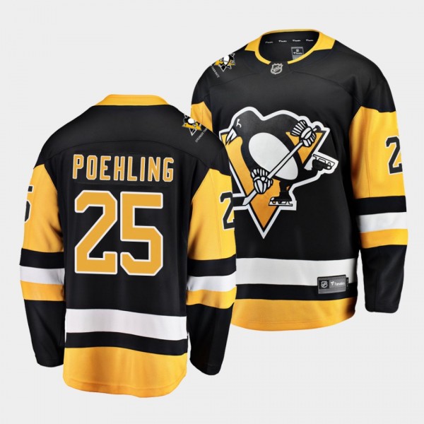 Ryan Poehling Pittsburgh Penguins 2022 Home Black Breakaway Player Jersey Men