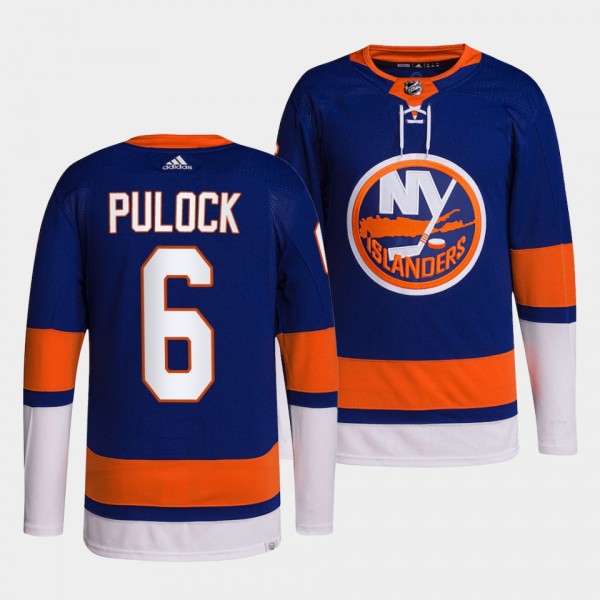 New York Islanders 2022 Home Ryan Pulock #6 Royal ...