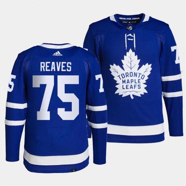Maple Leafs Ryan Reaves Home Men Blue #75 Jersey A...