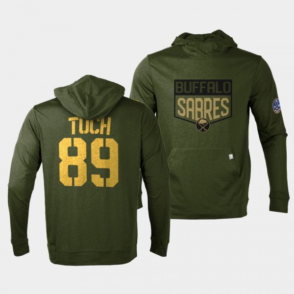 Alex Tuch Buffalo Sabres 2022 Salute to Service Olive Levelwear Hoodie