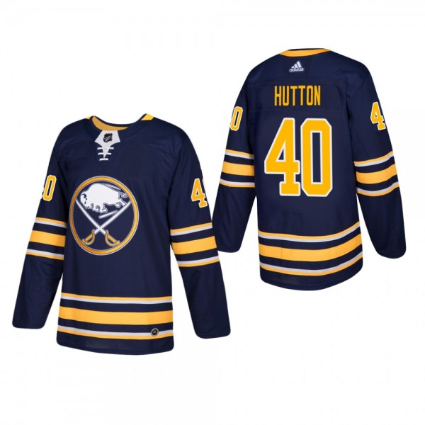 Men's Buffalo Sabres Carter Hutton #40 Home Navy Authentic Player Cheap Jersey