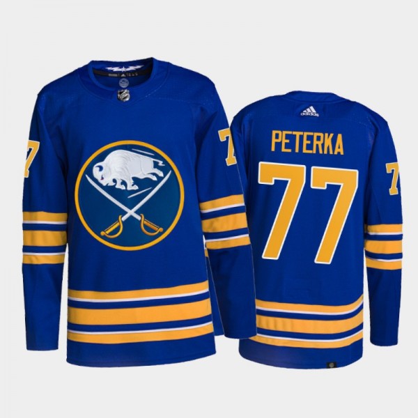 JJ Peterka Buffalo Sabres Home Jersey 2021-22 Royal #77 Authentic Primegreen Uniform