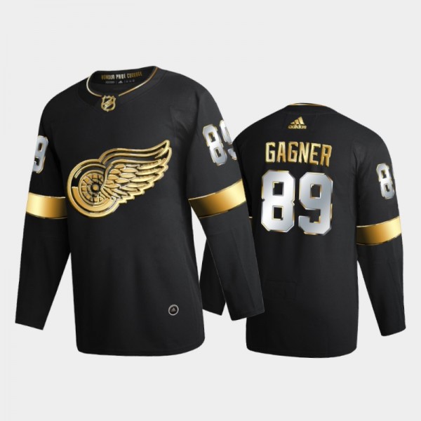 Detroit Red Wings Sam Gagner #89 2020-21 Authentic Golden Black Limited Edition Jersey