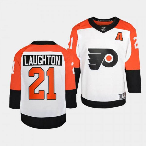 Philadelphia Flyers Scott Laughton 2023-24 Away White Premier Player Jersey Men's