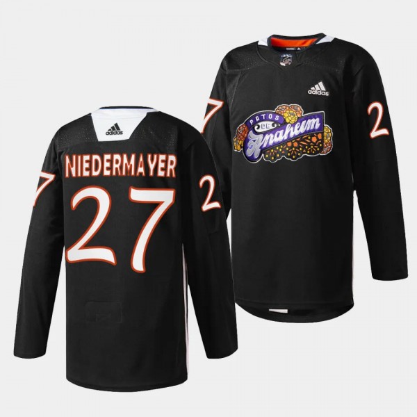 2023 Dia de Muertos Scott Niedermayer Anaheim Ducks Black #27 Special Jersey