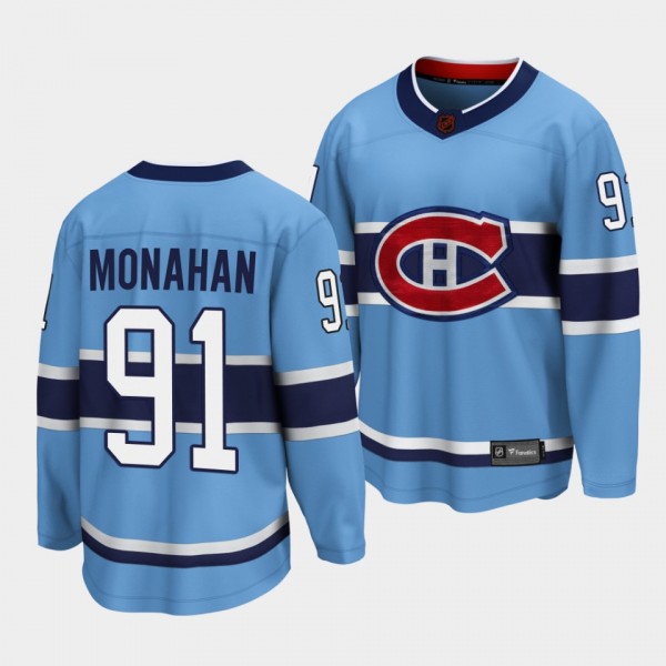 Sean Monahan Montreal Canadiens Special Edition 2.0 2022 Blue Jersey #91 Breakaway Player