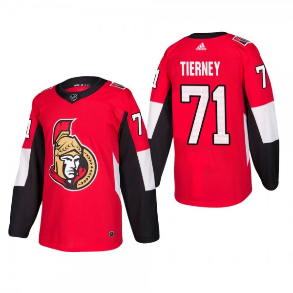 Men's Ottawa Senators Chris Tierney #71 Home Red A...