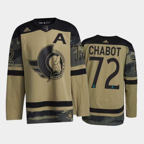 Ottawa Senators Thomas Chabot 2021 CAF Night #72 J...