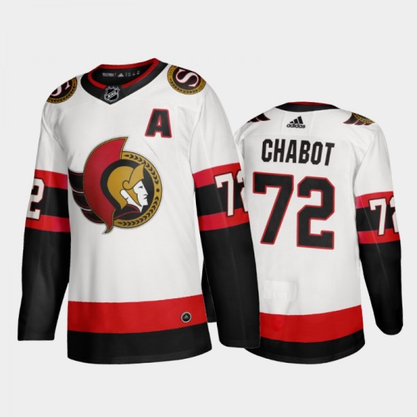 Ottawa Senators Thomas Chabot #72 Away White 2020-21 Adizero Jersey