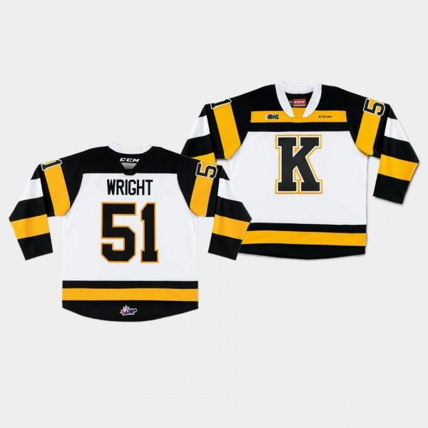 Shane Wright Kingston Frontenacs #51 2022 NHL Draft Jersey White OHL