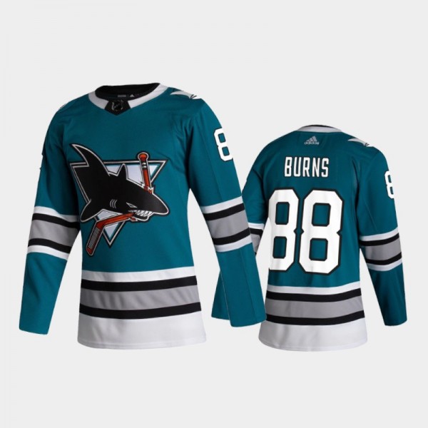 San Jose Sharks Brent Burns #88 Heritage Teal 2020-21 30th Anniversary Authentic Jersey