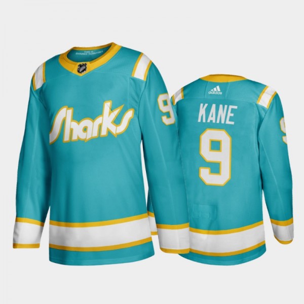Sharks Evander Kane #9 Throwback Teal 2019-20 Authentic Player Jersey