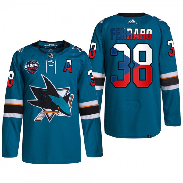 Mario Ferraro Sharks 2022 NHL Global Series Czech ...