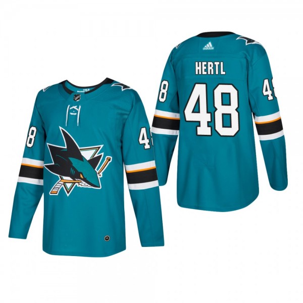 Men's San Jose Sharks Tomas Hertl #48 Home Teal Authentic Player Cheap Jersey