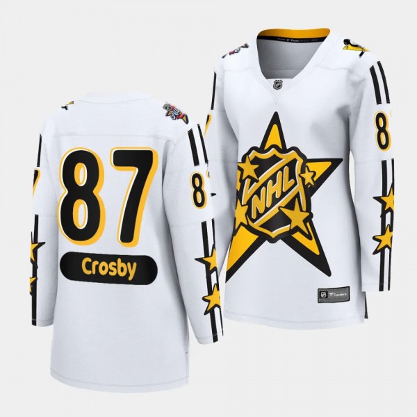 Pittsburgh Penguins Sidney Crosby 2024 NHL All-Star Game Breakaway Women White Jersey