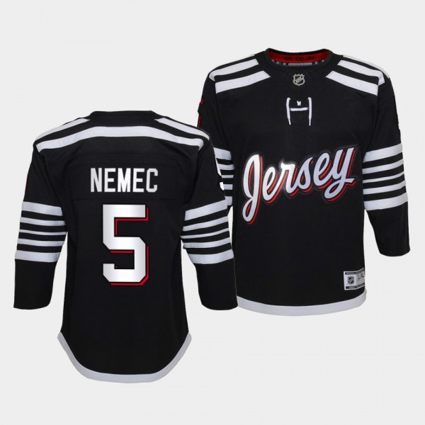 Simon Nemec Women Jersey Devils Alternate Black 20...