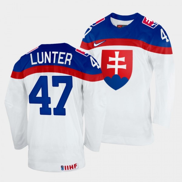 Slovakia Hockey #47 Mario Lunter 2022 IIHF World C...