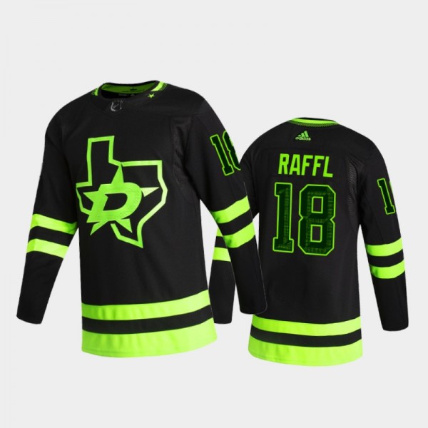 Dallas Stars Michael Raffl #18 Authentic Black Alternate Jersey