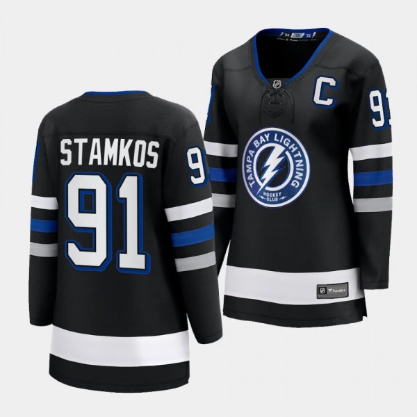 Steven Stamkos Tampa Bay Lightning 2023-24 Alternate Women Premier Breakaway 91 Jersey