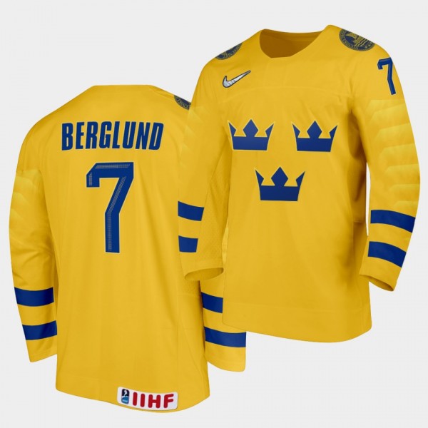 Gustav Berglund Sweden Team 2021 IIHF World Junior...
