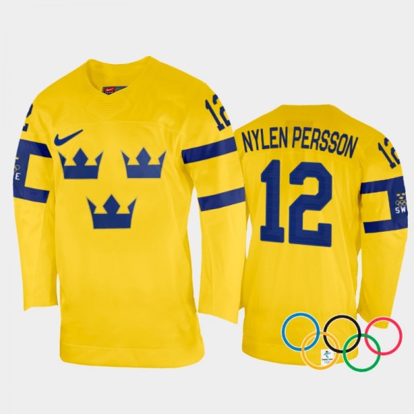 Maja Nylen Persson Sweden Women's Hockey Yellow Ho...