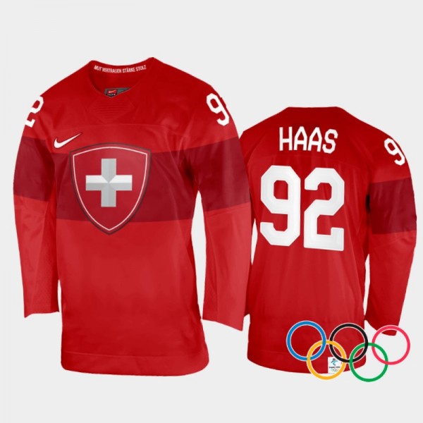 Switzerland Hockey Gaetan Haas 2022 Winter Olympic...