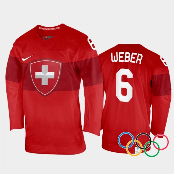 Switzerland Hockey Yannick Weber 2022 Winter Olymp...