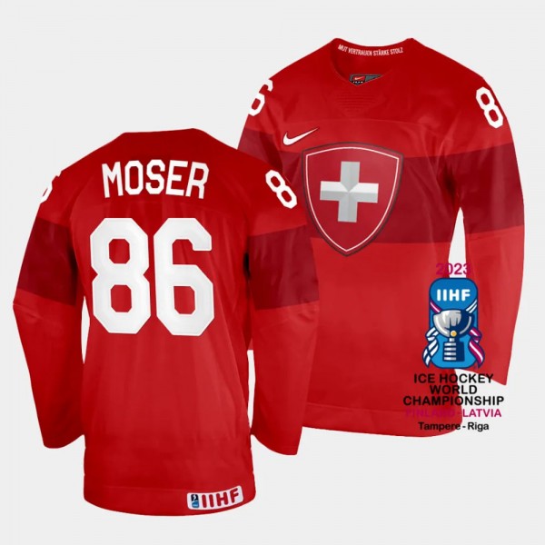 Janis J.J. Moser 2023 IIHF World Championship Swit...