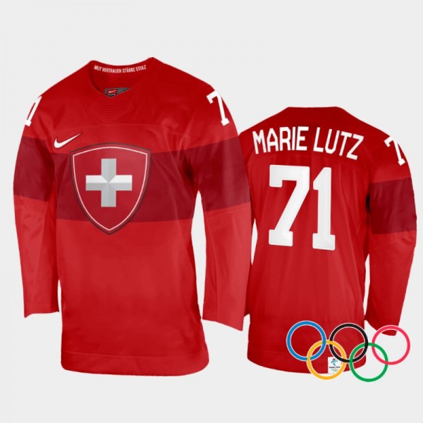 Lena Marie Lutz Switzerland Women's Hockey Red Hom...