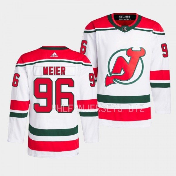 Timo Meier #96 New Jersey Devils 2023 Heritage Cla...
