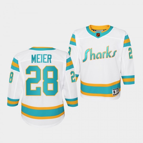 Timo Meier San Jose Sharks Youth Jersey 2022 Special Edition 2.0 White Replica Jersey