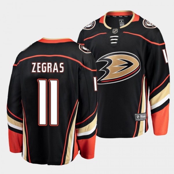 Trevor Zegras Anaheim Ducks Home Black Breakaway P...