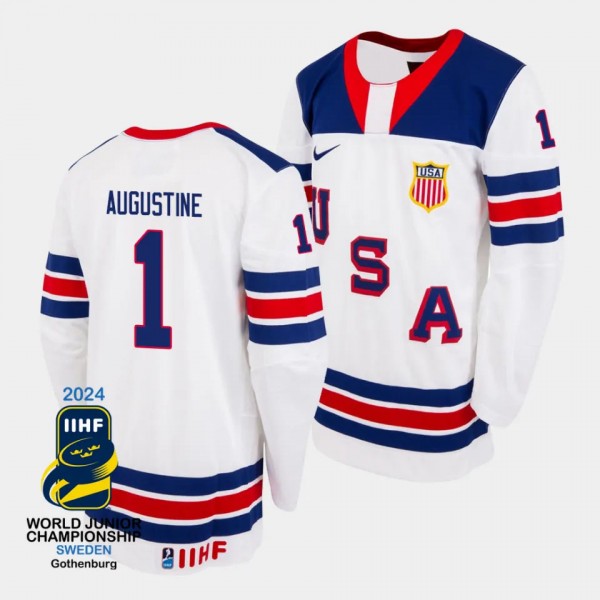 USA 2024 IIHF World Junior Champions Trey Augustin...