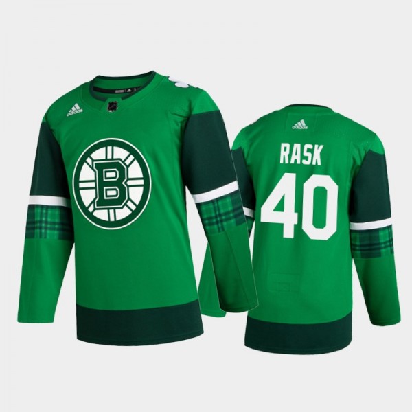 Boston Bruins Tuukka Rask #40 2020 St. Patrick's D...