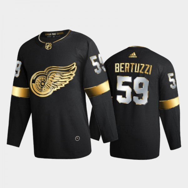Detroit Red Wings Tyler Bertuzzi #59 2020-21 Authentic Golden Black Limited Edition Jersey