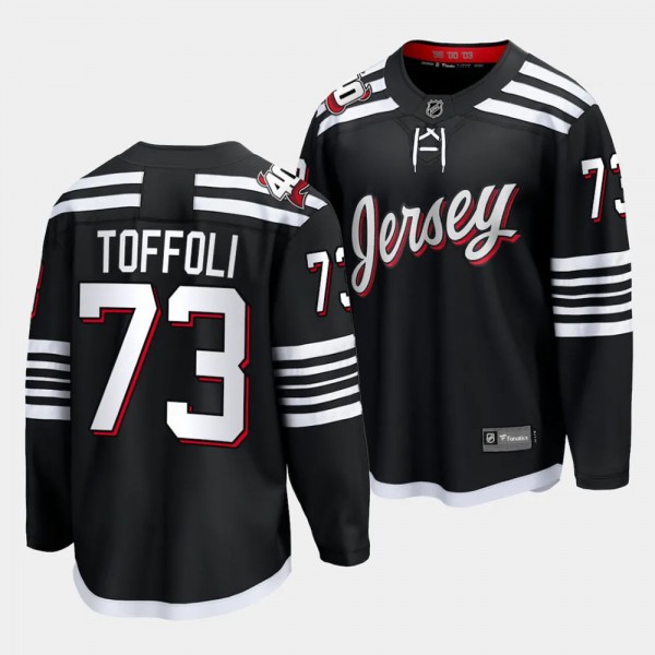 New Jersey Devils Tyler Toffoli Alternate Black Breakaway Player Jersey Men's