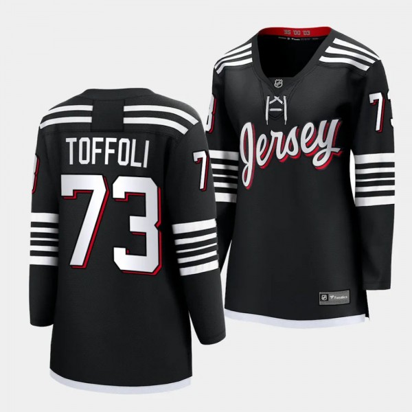 New Jersey Devils Tyler Toffoli Alternate Premier Player Women Black Jersey